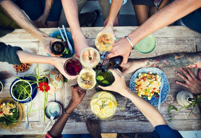 people gathered at a party
