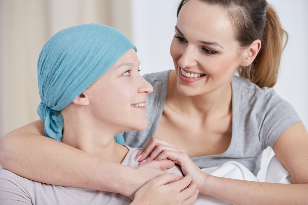 positive and hopeful cancer patient