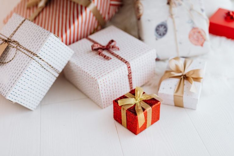 a variety of gift boxes